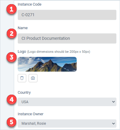 Compyle Site Instance Settings